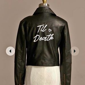 David's bridal til death leather jacket